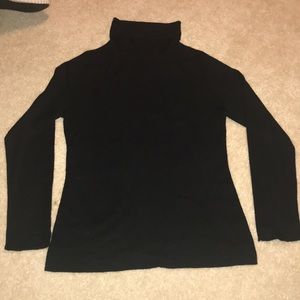 Black cashmere turtleneck